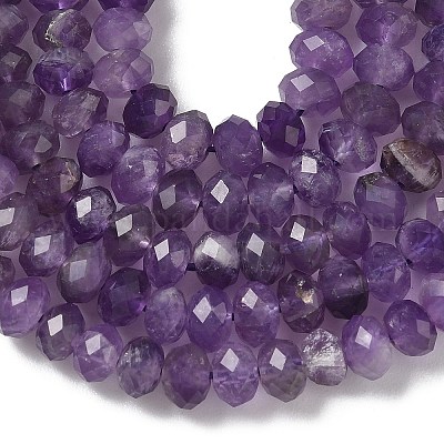 Природный аметист нитей бисера&nbsp;G-D344-A37-01-1