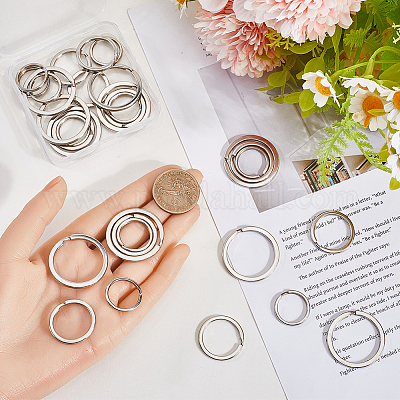 30 шт. 3 стиля железных разъемных колец&nbsp;IFIN-SP0001-19P-1