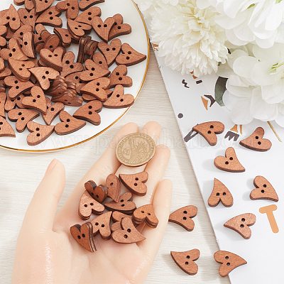 1 пакет деревянных пуговиц для выпечки FIND-GF0006-24B-1