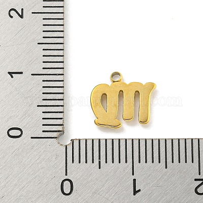 Подвески из нержавеющей стали 304 с покрытием из настоящего золота 18 карат методом вакуумного напыления PVD STAS-L278-002G-06-1