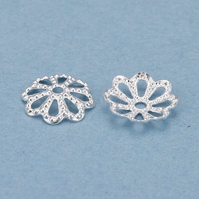 Латунные многолепестковые колпачки для бусинок KK-K253-22S-1