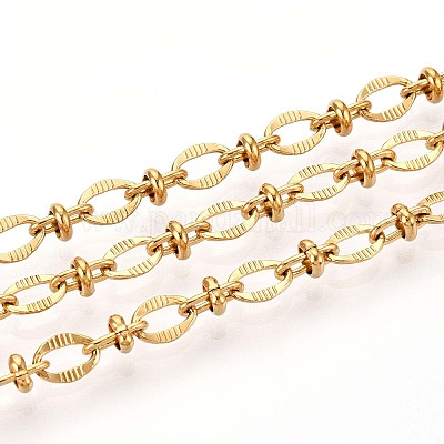 Текстурированные овальные звенья цепей из нержавеющей стали 304 CHS-N005-06B-G-1