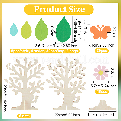 4 пакетик набор наклеек из вспененного eva в виде бабочки DIY-OC0010-71-1