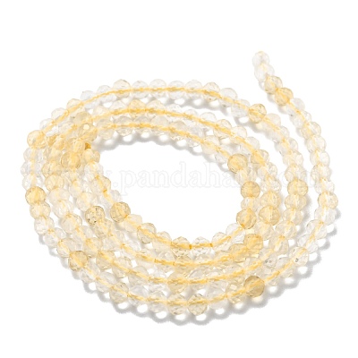 Природный цитрин бисер нитей G-H266-14B-1