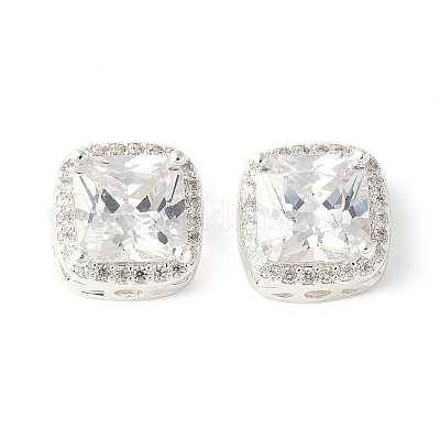 Латунные микро проложить кубического циркония бусы KK-A253-20S-04-1