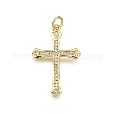 Латунные микро проложить кубического циркония подвески KK-Z100-29G-1