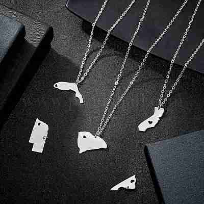 12 шт. 12 подвески из нержавеющей стали 201 STAS-SC0002-36P-1