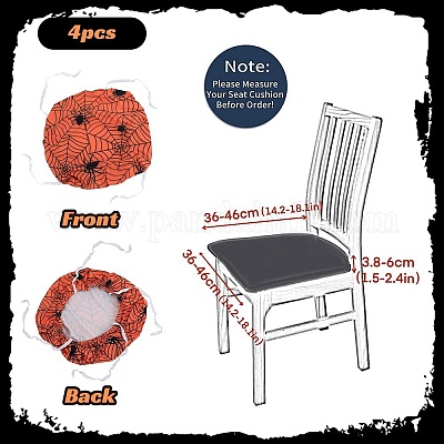 Чехол на стул из полиэстера на Хэллоуин AJEW-WH20005-15B-1