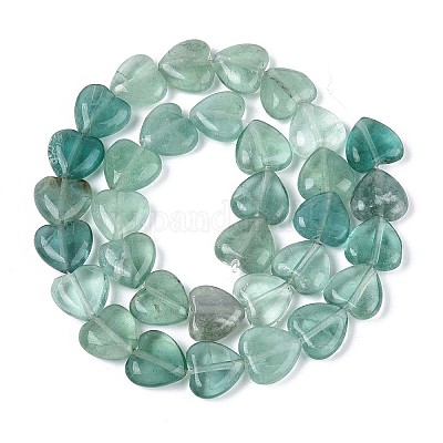 Естественный зеленый флюорит бисер нитей G-T142-64A-1