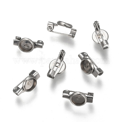 Фурнитура для броши из нержавеющей стали 304 STAS-F191-04P-6mm-1