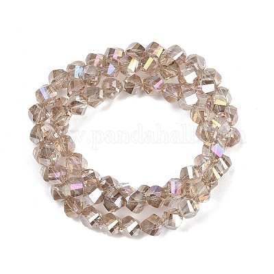 Гальванизируйте прозрачное стекло бисер нитей EGLA-B011-02A-PL02-1