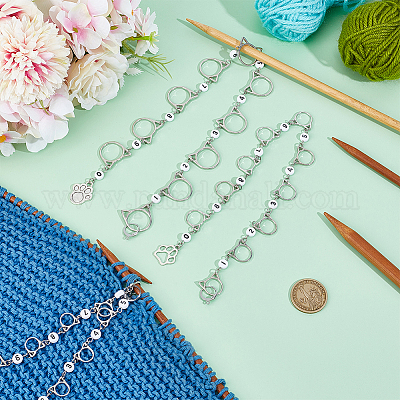 Акриловые бисерные цепочки для вязания рядов HJEW-BC00020-1