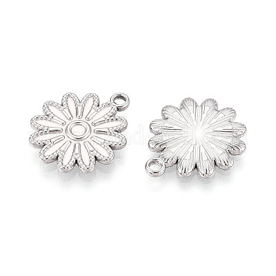 Подвески-цветы из нержавеющей стали 304 STAS-T069-25P-1