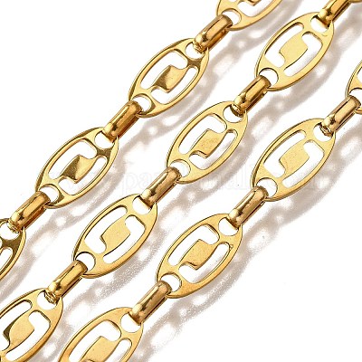 Ионное покрытие (ip) овальные звенья цепи из нержавеющей стали 304 CHS-S012-25G-1