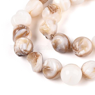 Нити бусин из натуральных пресноводных ракушек SSHEL-N040-15-1
