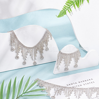 1 ярд стеклянных цепочек для чашек со стразами CHC-NB0001-07-1