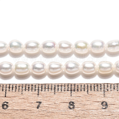 Нити из натурального культивированного пресноводного жемчуга PEAR-N024-04-4AB-1