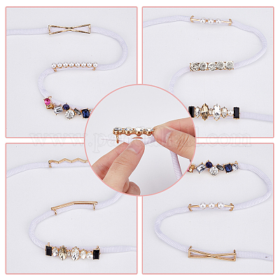 16 шт. 8 стиля пряжки для шнурков из сплава FIND-FH0007-90-1