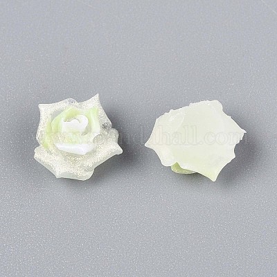 Кабошоны из светящейся цветочной смолы CRES-T025-10G-1