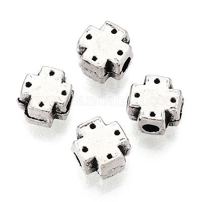 Сплавочные овальные бусины тибетского стиля &nbsp;PALLOY-T093-35AS-1