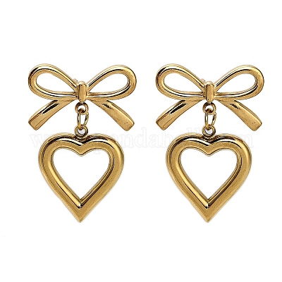 Серьги-гвоздики из нержавеющей стали 304 EJEW-Q040-02A-G-1