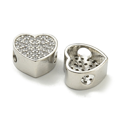 Стойки обшивки латунь микро проложить кубического циркония бусы KK-K386-16P-1