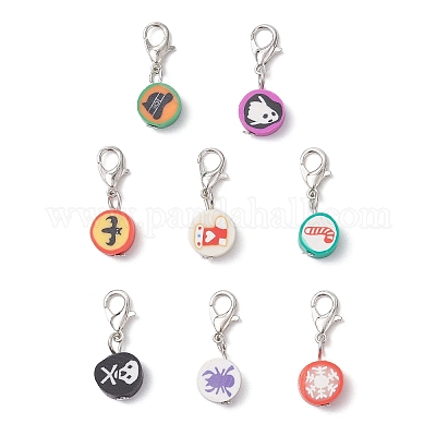 Кулон из полимерной глины ручной работы HJEW-JM04028-01-1