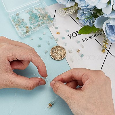 1 нить бусин из натурального цветка амазонита G-AR0005-95-1