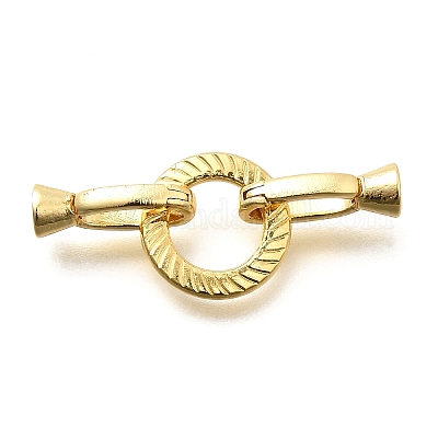 Плоская круглая стойка с покрытием из латуни с откидными застежками KK-S508-11G-1