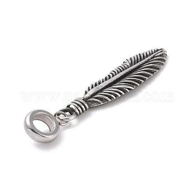 Европейские подвески-шармы из нержавеющей стали 304 с ручной полировкой STAS-G276-12AS-1