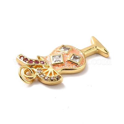 Стойки обшивки латунь микро проложить Циркон подвеску KK-M230-33G-1