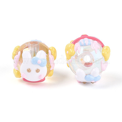 Акриловые бусины OACR-M021-03-1