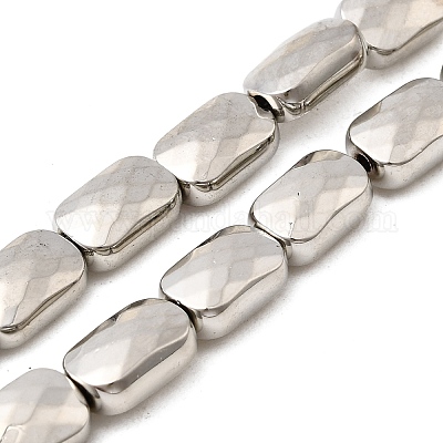 Стеклянные бусины с гальваническим покрытием  EGLA-F166-18P-1