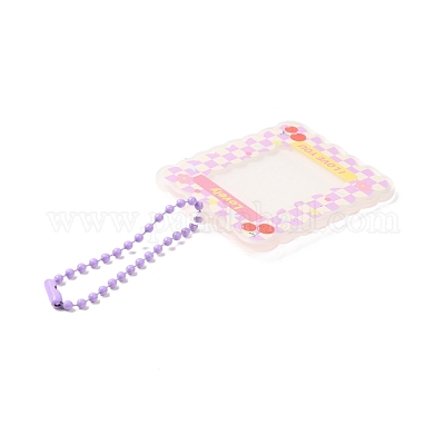 Акриловый брелок для фотокарт DIY-A024-04C-1