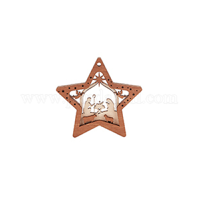 Древесины подвески&nbsp;LS-FIND-WH0162-09-1