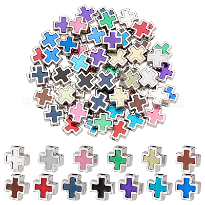 78шт 13 цвета сплава эмалевые бусины FIND-PH0026-52-1