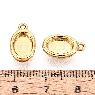 Оправы для подвесок из нержавеющей стали 304 в виде кабошонов STAS-N114-47G-1