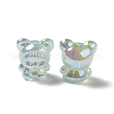 УФ-покрытие радужными переливающимися акриловыми бусинами PACR-M002-01A-1