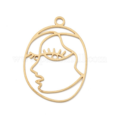 Латунные подвески&nbsp;KK-G423-16G-1