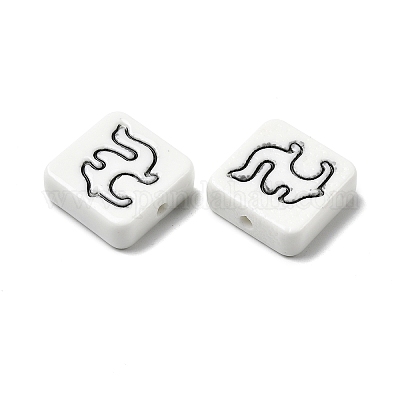 Фарфоровые бусины ручной работы PORC-Z004-02B-1