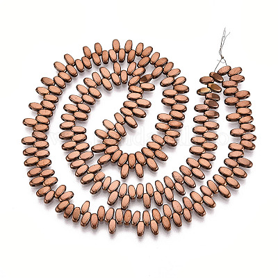 Гальванические нити из синтетических немагнитных гематитовых бусин G-T139-65C-1