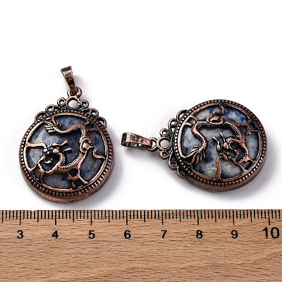 Натуральные синие пятна яшмы подвески G-A241-02R-07-1