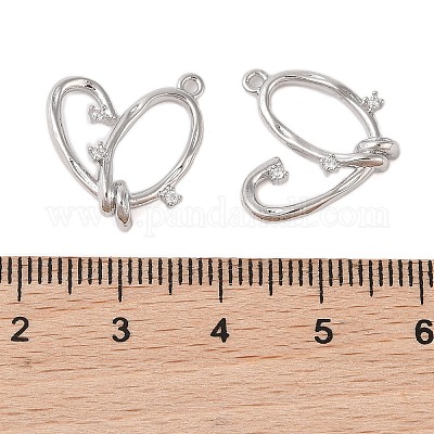 Подвески из латуни с прозрачным стеклом KK-N254-53P-1