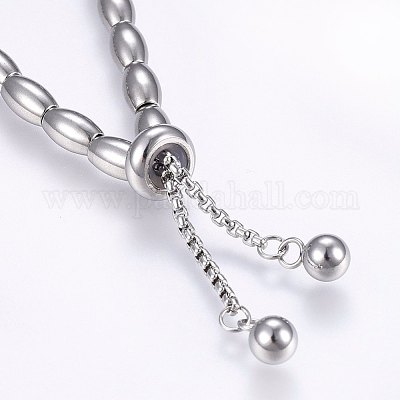 Регулируемые браслеты-слайдеры из нержавеющей стали 304 BJEW-F330-07P-1