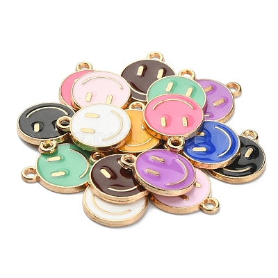 18шт 9 цвета сплава эмаль подвески ENAM-YW0001-97-1