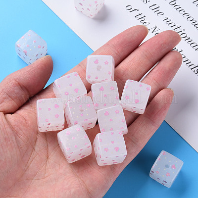 Окрашенные акриловые бусины &nbsp;MACR-S374-11C-03-1