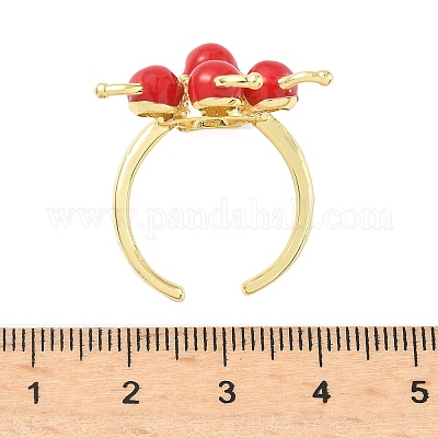 Латунные микро проложить манжеты кольца кубического циркония RJEW-A069-06G-1