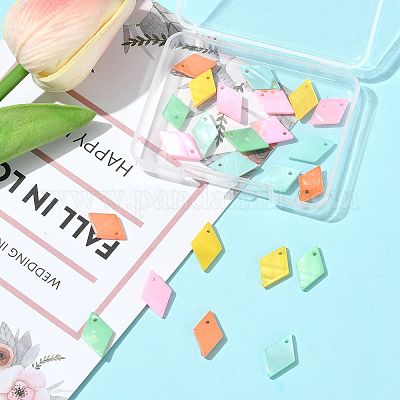 24 шт. 5 стиля подвески из натуральных пресноводных ракушек BSHE-FS0001-14-1