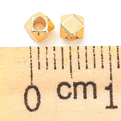 Латунные бусины KK-E046-63G-02-1