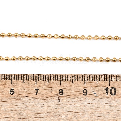 Женские ожерелья с шариковой цепочкой и кисточками из нержавеющей стали 304 NJEW-Z104-01G-1